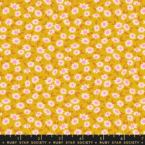Stay Gold Goldenrod Morning Daisy RS0023 12 designed by Melody Miller of Ruby Star Society for Moda