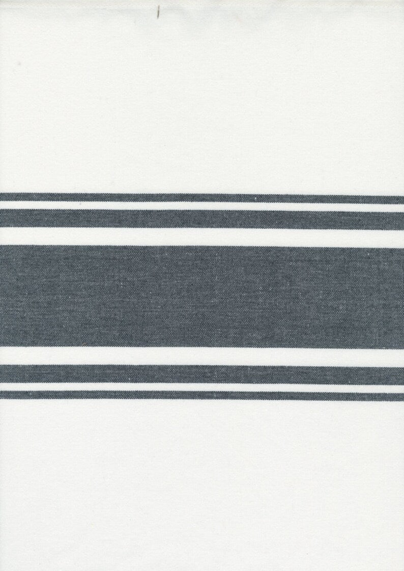 18" Lakeside Off White Black Stripe 992 268 Moda Toweling