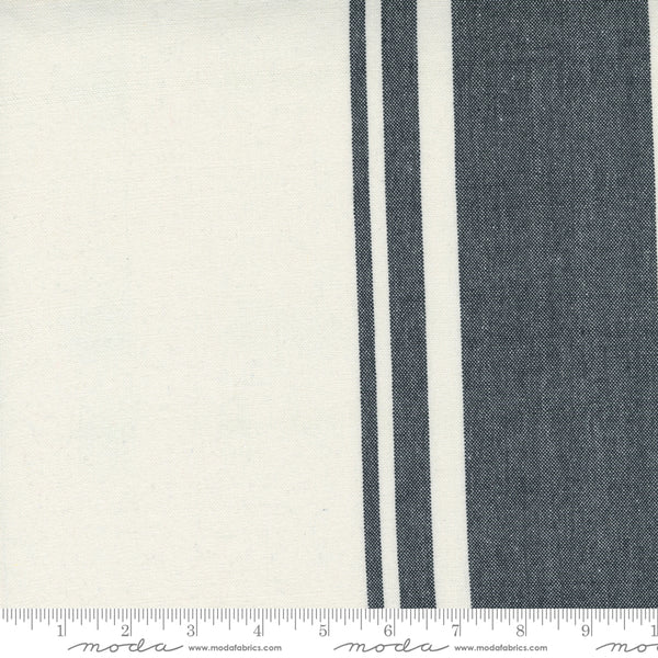 18" Lakeside Off White Black Stripe 992 268 Moda Toweling