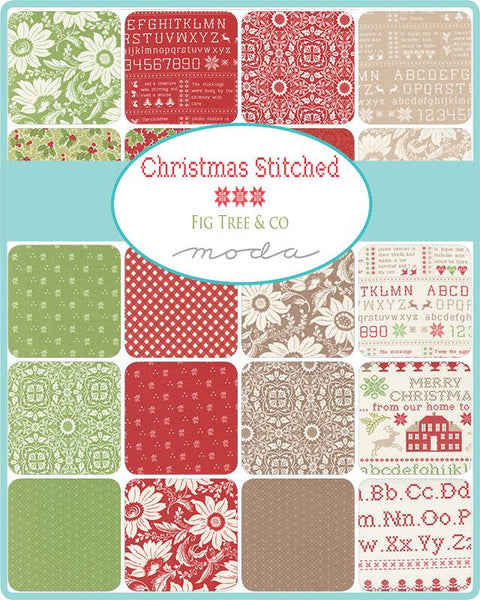 Christmas Stitched Honey Bun 20440HB designed by Fig Tree Quilts for Moda