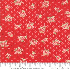 Early Bird Sweet Red Floral 55191 11 by Bonnie & Camille for Moda