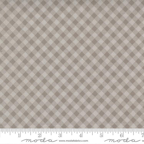 Late October Concrete Gray Gingham Check 55597 15 designed by Sweetwater for Moda