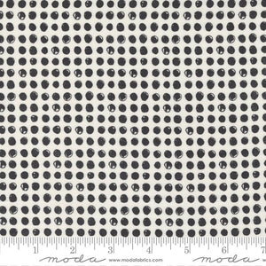 Late October Vanilla Black Dots 55594 23 designed by Sweetwater for Moda