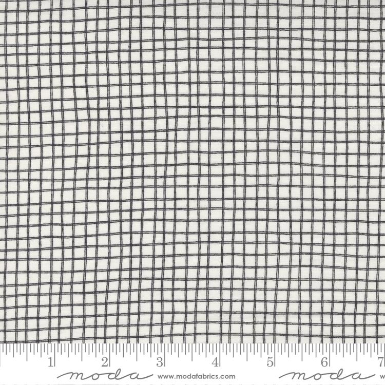 Late October Vanilla Black Grid 55592 13 designed by Sweetwater for Moda
