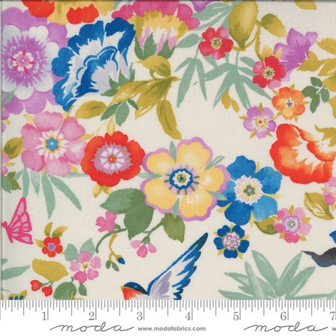 Lulu Flights Of Fancy Linen 33580 18 designed by Chez Moi for Moda