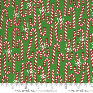 Merry Bright Ever Green Merry Canes 22402 12 designed by Me and My Sister Designs for Moda