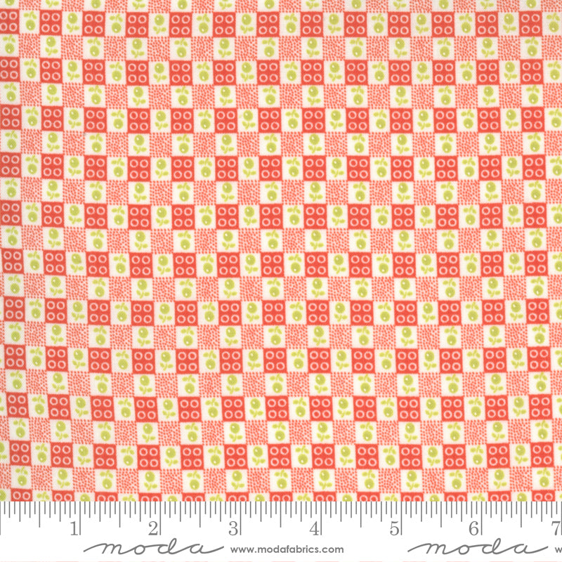 Strawberries Rhubarb Strawberry Hopscotch 20404 11 by Fig Tree Quilts for Moda