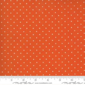 Midnight Magic 2 Twinkle Pumpkin Tiny Stars 24106 13 by April Rosenthal of Prairie Grass for Moda