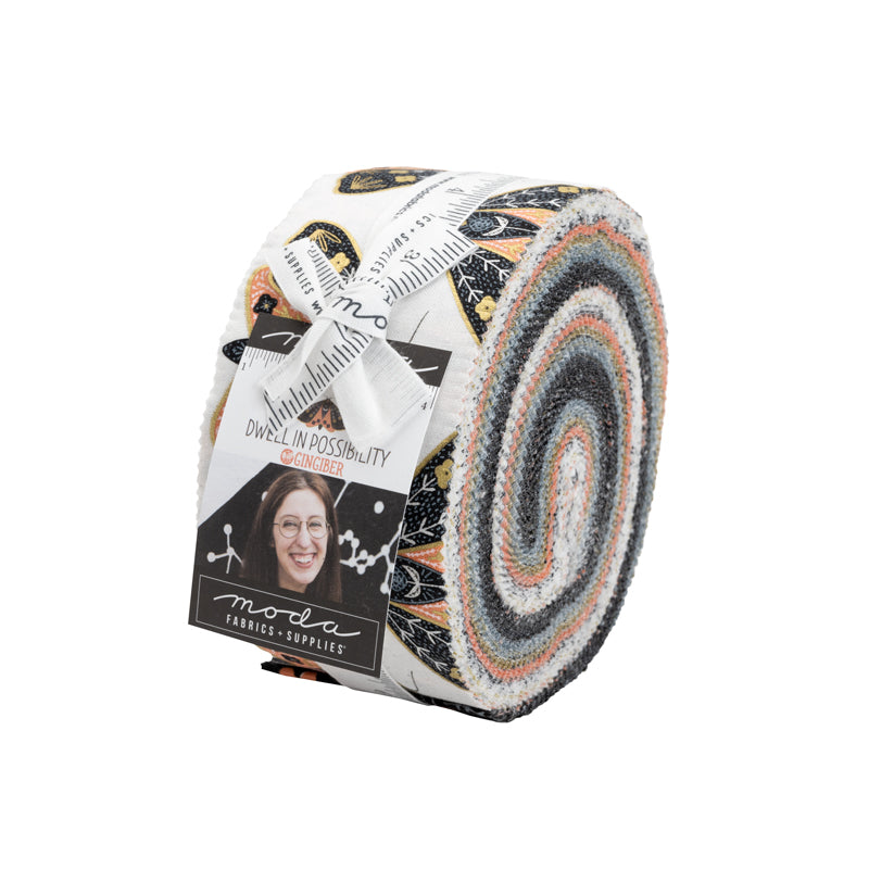 Dwell Possibility Jelly Roll 48310JR designed by Gingiber for Moda