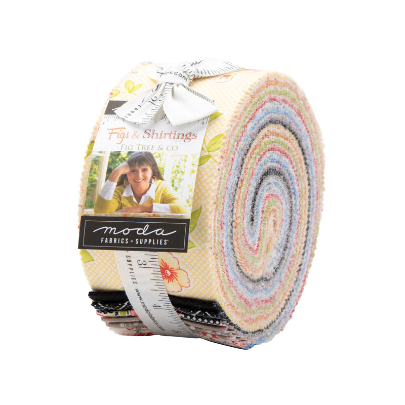 Figs Shirtings Jelly Roll 20390JR by Fig Tree & Co for Moda