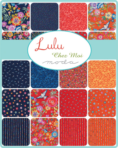 Lulu Fat Quarter Bundles of 30 prints 33580AB designed by Chez Moi for Moda