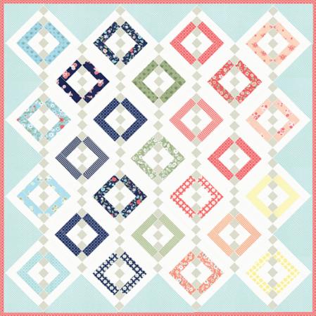 Chandelier 2 LB 171 Jelly Roll Friendly Quilt Pattern designed by Lella Boutique