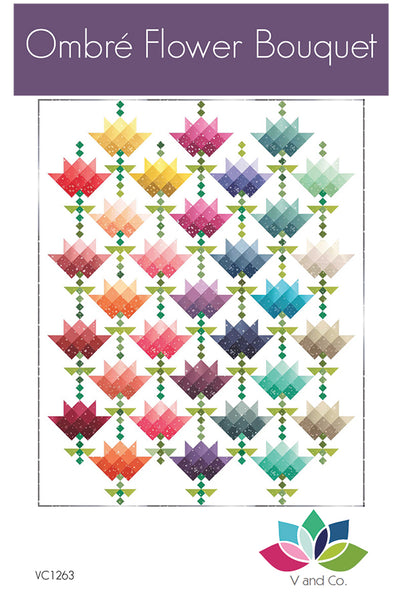 Ombre Flower Bouquet VC 1263 by Vanessa Christenson From V and Co