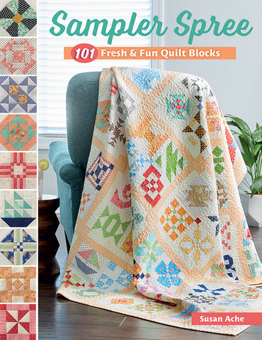 Sampler Spree Quilt Book B1566 designed by Susan Ache for Martingale