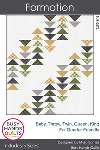 Formation Quilt Pattern BUS 0671 designed by Myra Barnes of Busy Hands Quilts