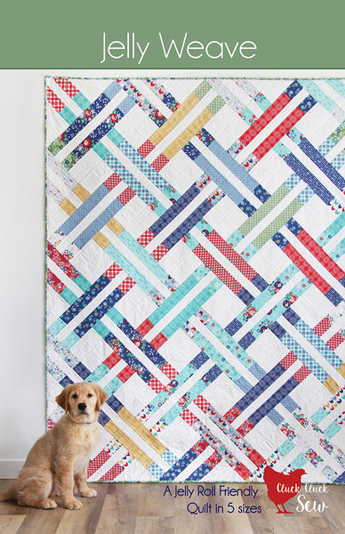 Jelly Weave CCS 195 Quilt Pattern designed by Cluck Cluck Sew