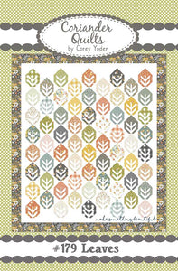 Leaves Quilt Pattern CQ 179 designed by Corey Yoder of Coriander Quilts