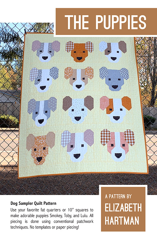 The Puppies EH 057 Patterns designed by Elizabeth Hartman