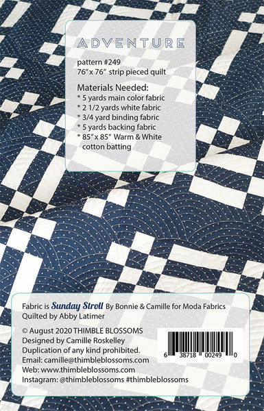 Adventure Quilt Pattern TB 249 by Camille Roskelley of Thimble Blossoms